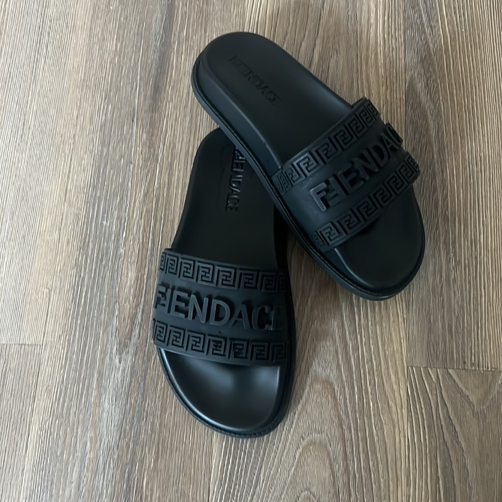 Fendace Fendi x Versace black slides - Picture 1 of 9